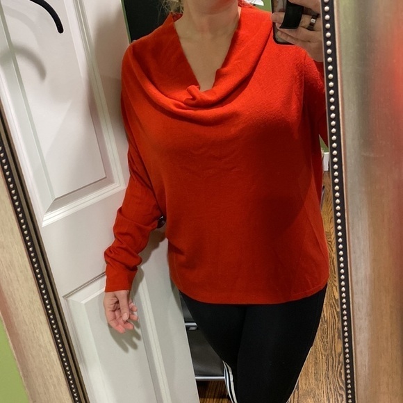 Eileen Fisher Red 100% Merino Wool Sweater - Picture 3 of 16